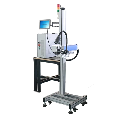 Flying Fiber Laser Marking Gravering Machine